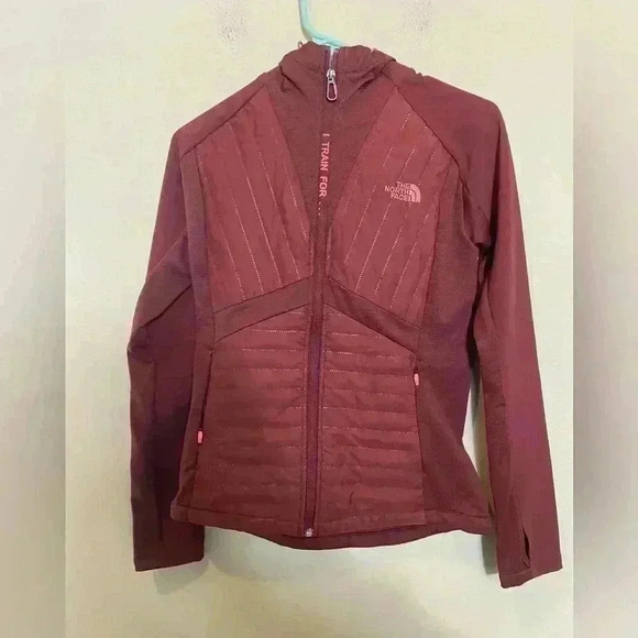 The North Face Red Zip Up Jacket size XS - Picture 1 of 6